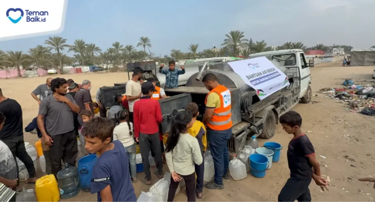 Bantuan 32.000 Liter Air Bersih Gaza Palestina