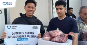 Pendistribusian Daging Qurban Palestina
