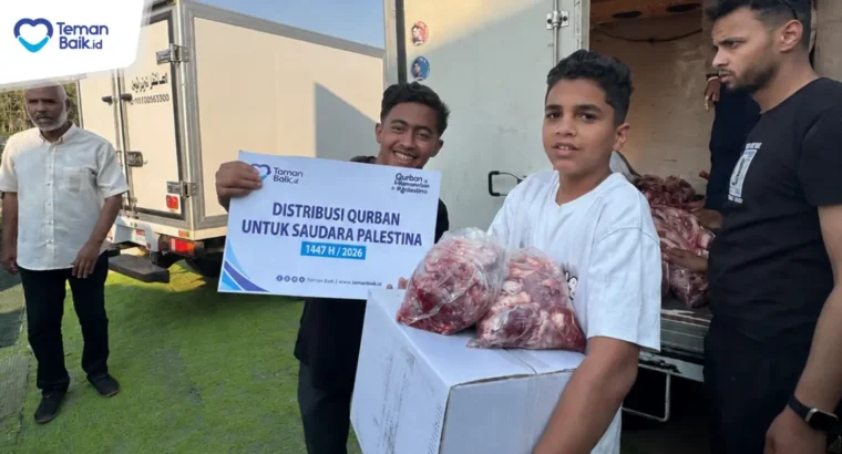 Pendistribusian Daging Qurban Palestina