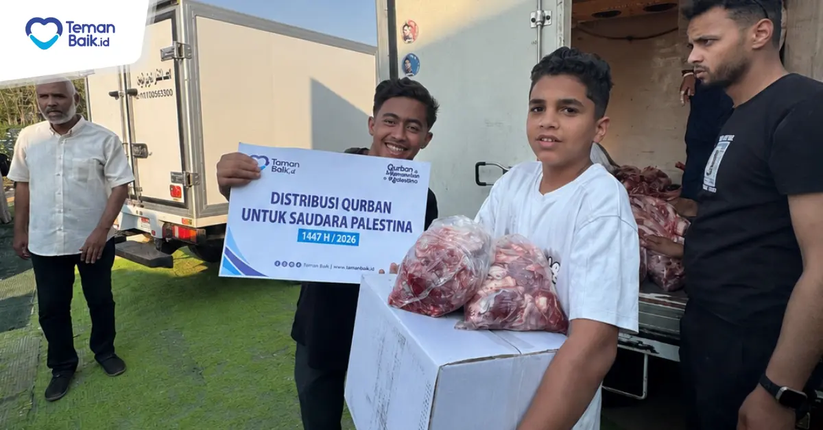 Pendistribusian Daging Qurban Palestina