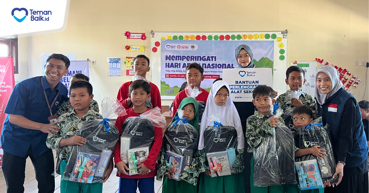 Penyaluran Hari Anak SDN Kupang 4 Jabon