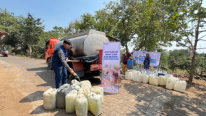 Penyaluran Distribusi Air Bersih di Kunjorowesi