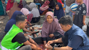 Momen Masak dan Makan Bersama Penyintas Gempa